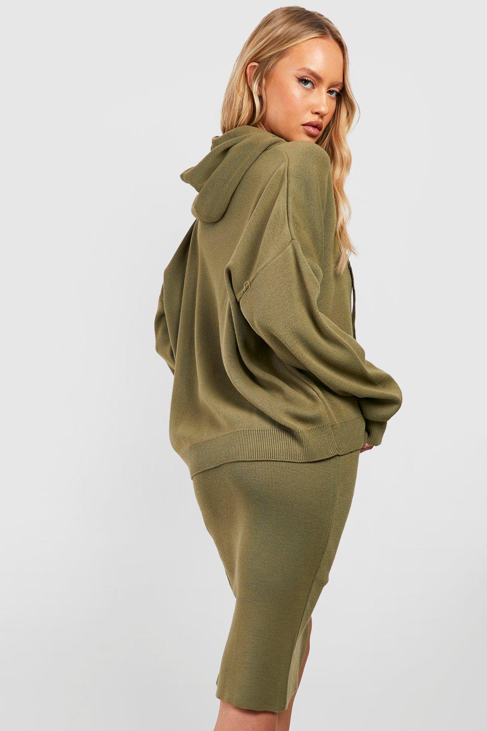 Khaki skirt 2025 womens hoodie